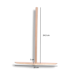 Rozell plat en bois d'hêtre Bérard France 20 cm - Lot de 2