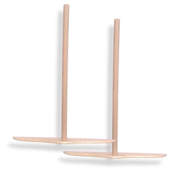 Rozell plat en bois d'hêtre Bérard France 20 cm - Lot de 2