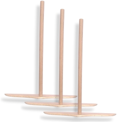 Rozell plat en bois d'hêtre Bérard France 20 cm - Lot de 3