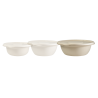 Disposable Salad Bowl in bagasse & lid available in 5 sizes