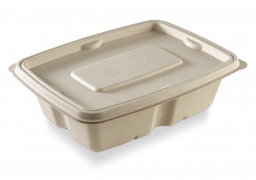 Rectangular food container by ZUME, 750 ml with lid