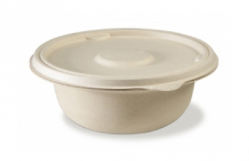 Round bowl by ZUME, 750 ml, with lid, 600 units