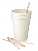 Pack of 1.000 cups & 1.000 stirrers