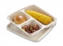Square tray 2 with 3 compartments, veggies