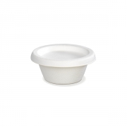 Bagasse sauce cup with lid 60ml, per 500 units 