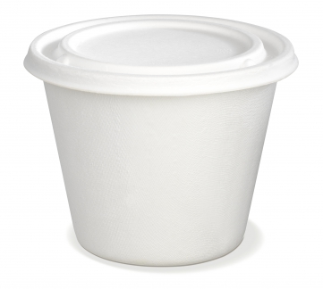 Grand pot recyclable pour soupes à emporter 475ml